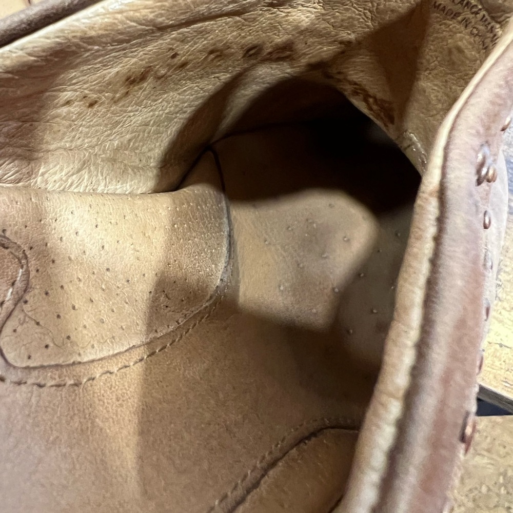 SoftWalk Studded Brown Leather Mules - WMNS Size 8M - Picture 8 of 9